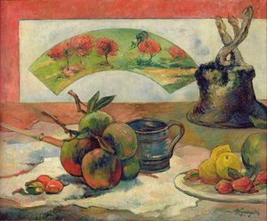 Nature morte avec un éventail, vers 1889